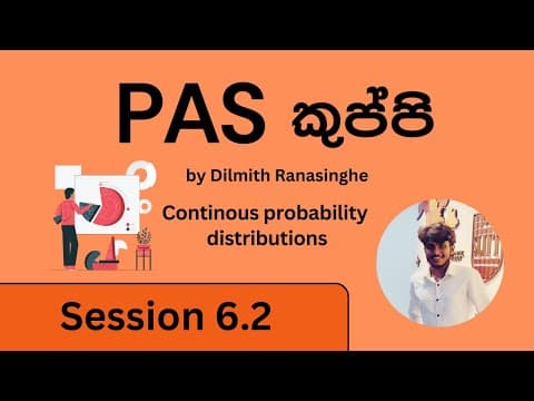 PAS kuppi session 6.2 | Continous probability distributions